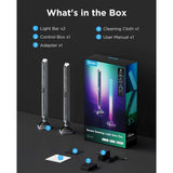 Govee Smart Gaming Light Bars Pro - Tresidig - Gjennomsiktig / Metall