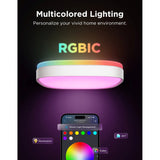 Govee Square Smart Ceiling Light - 12" - Hvit