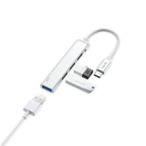 Havit USB-C Multiport Hub - 4 x USB-A - Grå