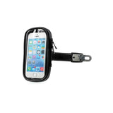 Vanntett Roterende Mobilholder for Motorsykkelstyre - Størrelse 14.5 x 7.5 cm - Svart