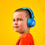 Niceboy Hive Kiddie Bluetooth Hodetelefoner On-Ear for Barn med Lydbegrenser - Blå