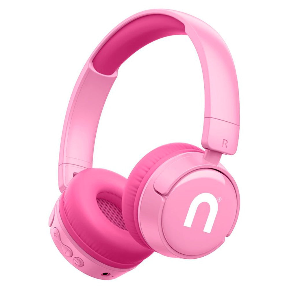 Niceboy Hive Kiddie Bluetooth Hodetelefoner On-Ear for Barn med Lydbegrenser - Rosa