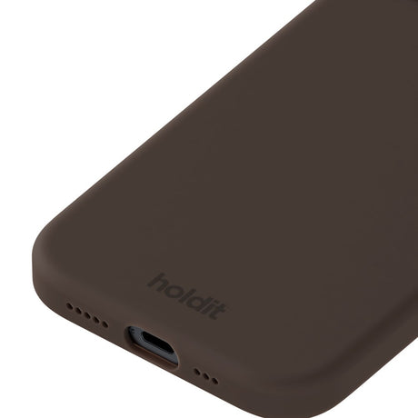 Holdit iPhone 13 / 14 Soft Touch Silikon Deksel - Chocolate