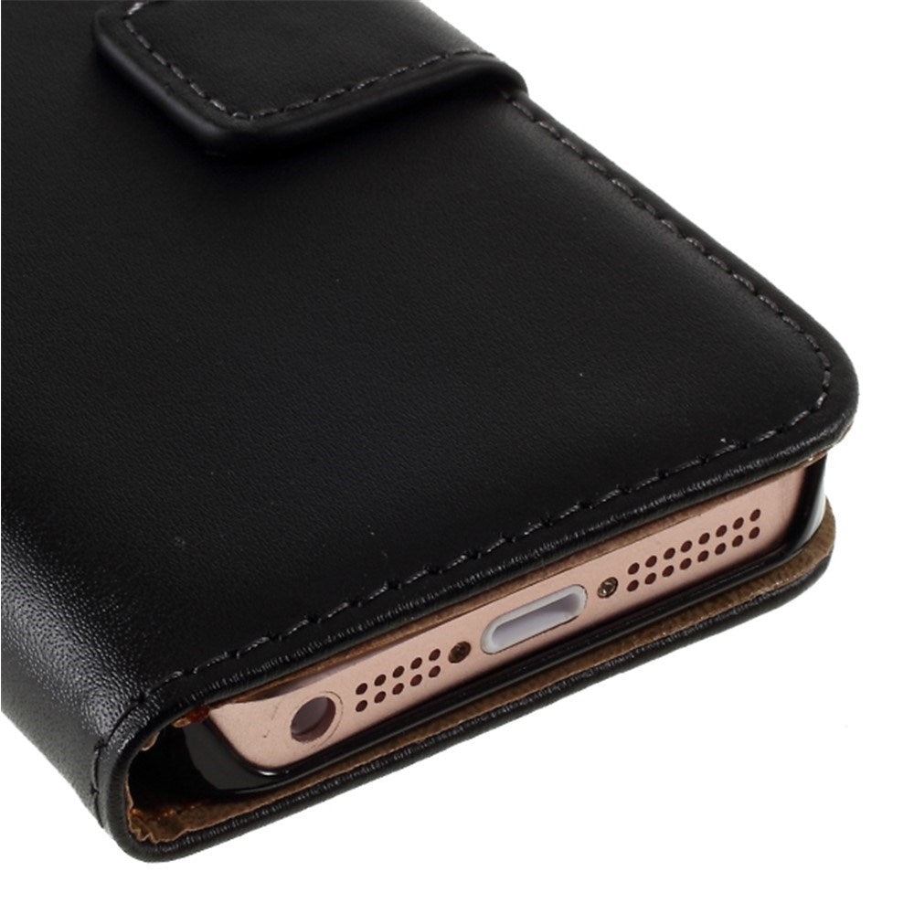 iPhone SE / 5s / 5 EIDERWOOD Flip-deksel med lommebok - Svart