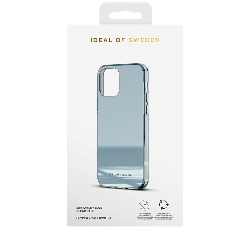 iPhone 12 Pro / 12 iDeal Of Sweden Mirror Deksel - Mirror Sky Blue