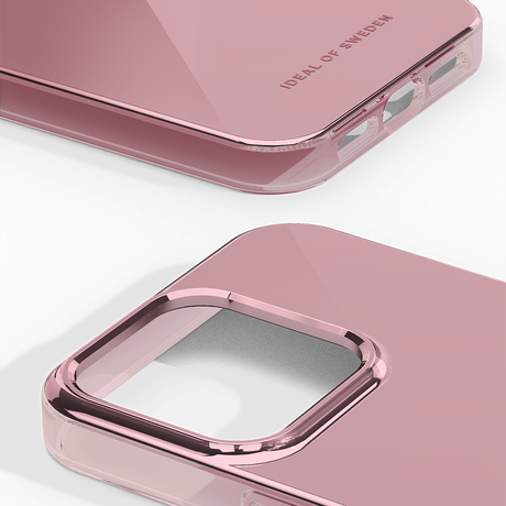 iPhone 14 Pro iDeal Of Sweden Mirror Deksel - Mirror Rose Pink