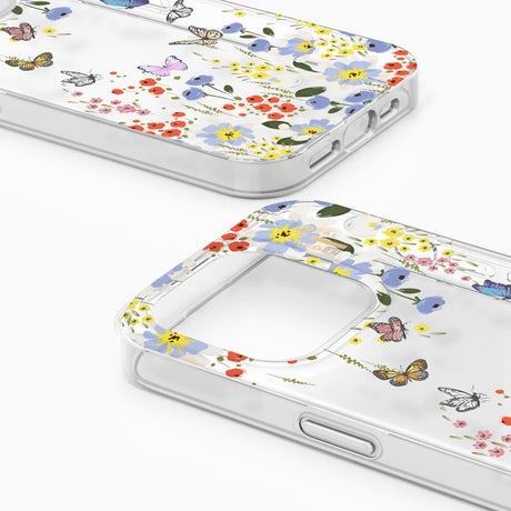iDeal Of Sweden iPhone 14 Pro Clear Case - Artistic Garden