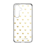 Samsung Galaxy S24 iDeal Of Sweden Clear Deksel - Golden Hearts