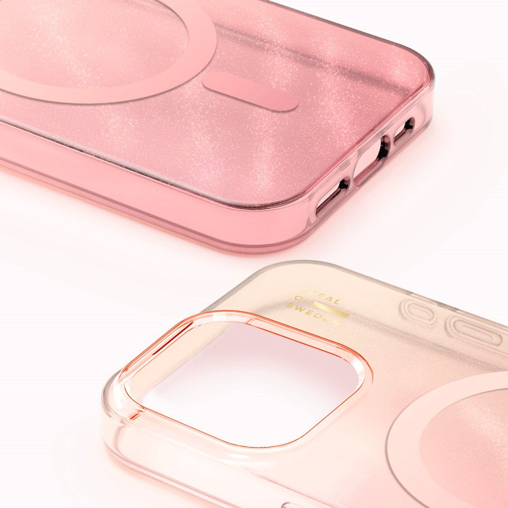 iPhone 14 Pro Max iDeal Of Sweden Clear Deksel - MagSafe Kompatibel - Rose Blush