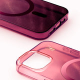 iPhone 16e / 15 / 14 / 13 iDeal Of Sweden Clear Deksel - MagSafe Kompatibel - Cherry Lacquer