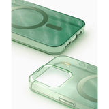 iPhone 16e / 15 / 14 / 13 iDeal Of Sweden Clear Deksel - MagSafe Kompatibel - Sage Green