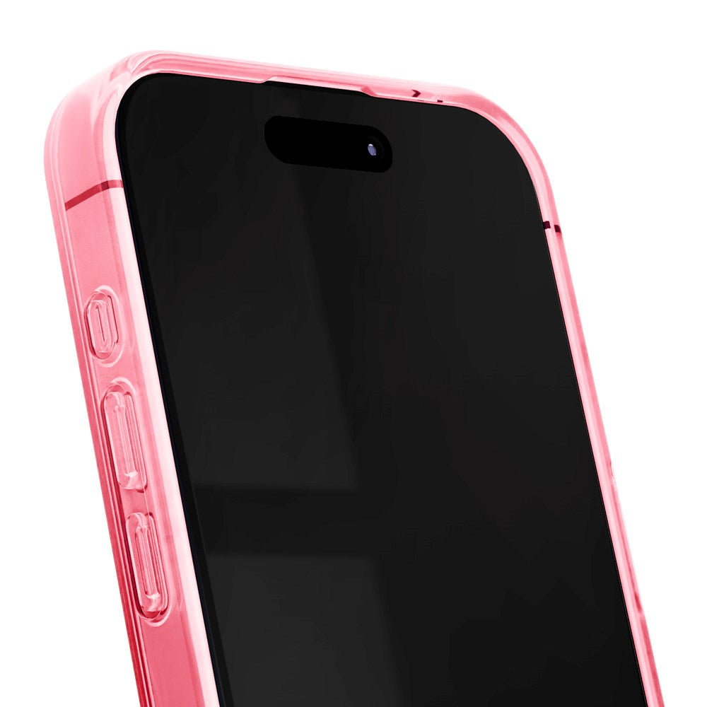 iPhone 15 Pro iDeal Of Sweden Clear Deksel - MagSafe Kompatibel - Cherry Lacquer