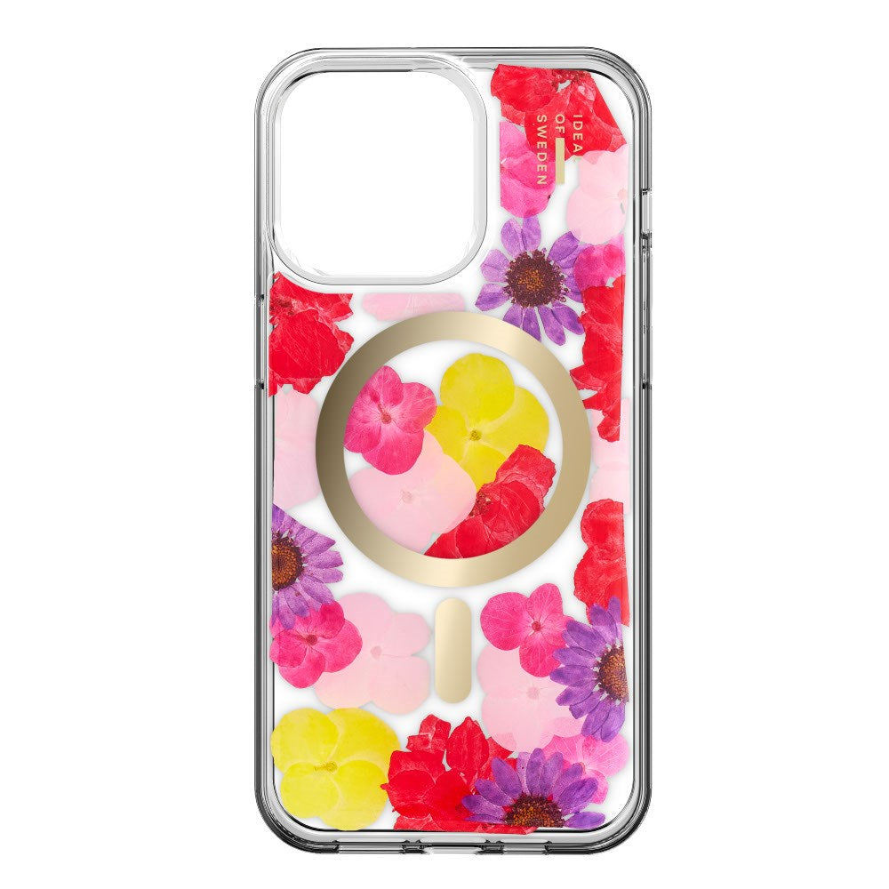 iPhone 15 Pro Max iDeal Of Sweden Clear Case - MagSafe Kompatibel - Tropical Floral