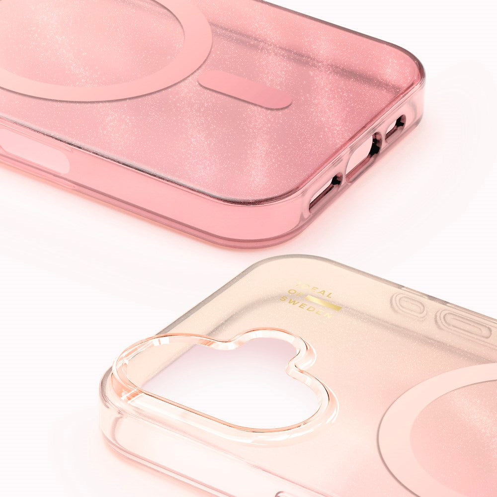 iPhone 16 iDeal Of Sweden Clear Deksel - MagSafe Kompatibel - Rose Blush