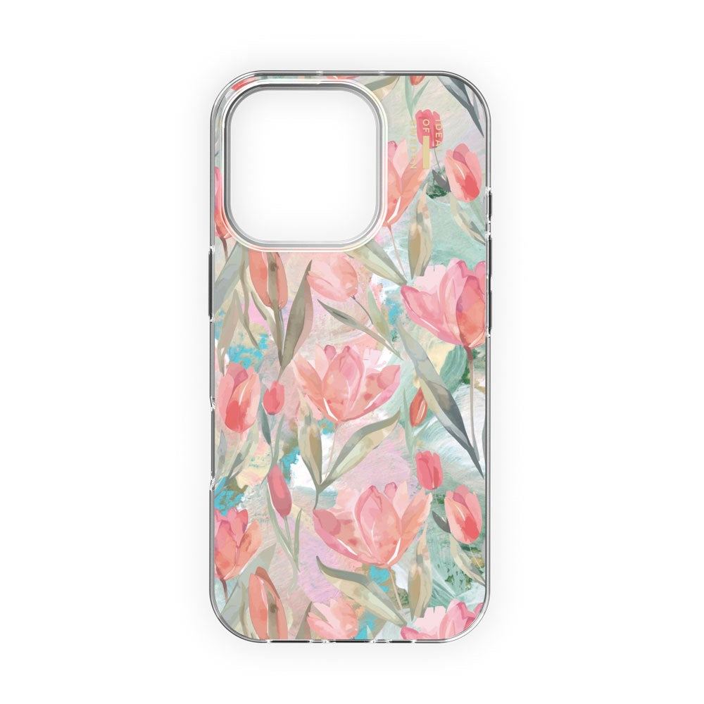 iPhone 16 Pro iDeal Of Sweden Clear Case - MagSafe Kompatibel - Tulip Bloom
