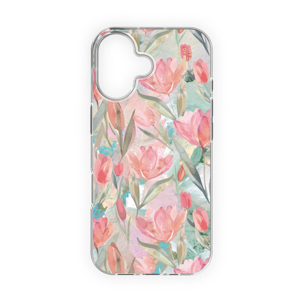 iPhone 17 iDeal Of Sweden Clear Deksel - MagSafe Kompatibel - Tulip Bloom
