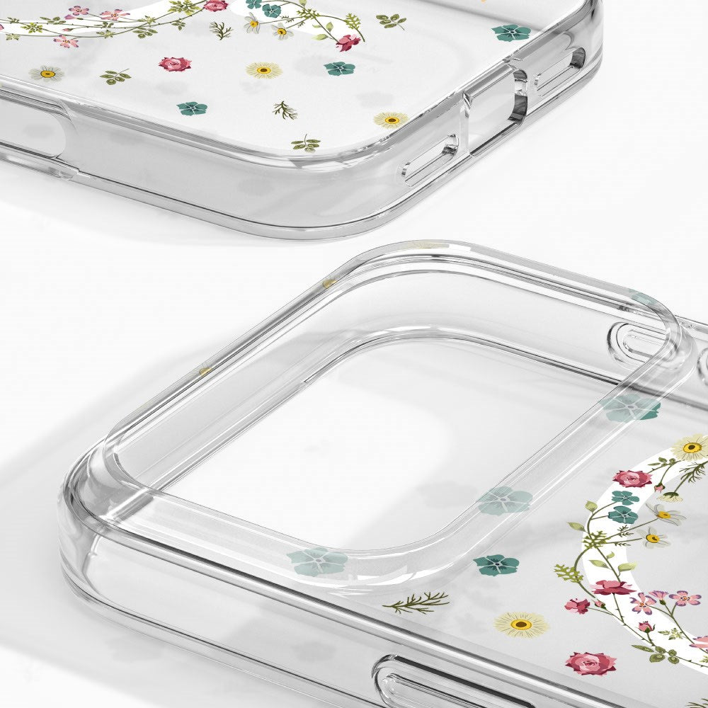 iPhone 18 Pro / 17 Pro iDeal Of Sweden Clear Deksel - MagSafe Kompatibel - Petite Floral