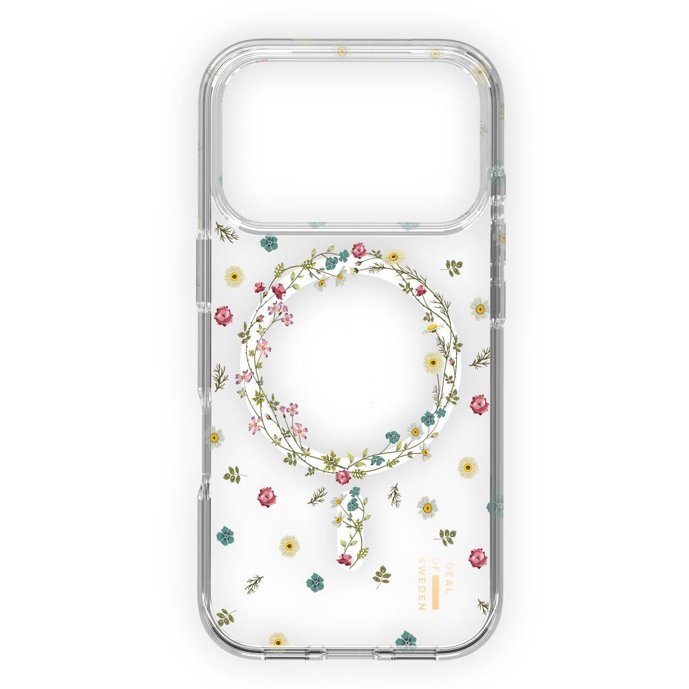 iPhone 18 Pro / 17 Pro iDeal Of Sweden Clear Deksel - MagSafe Kompatibel - Petite Floral