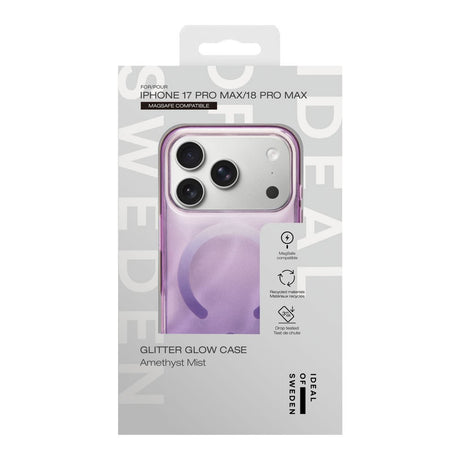 iPhone 18 Pro Max / 17 Pro Max iDeal Of Sweden Clear Deksel - MagSafe Kompatibel - Amethyst Mist
