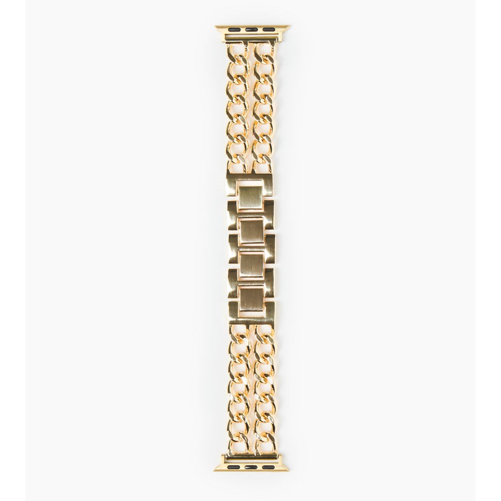 Apple Watch (38/40/SE/41/42mm) iDeal of Sweden Metall Klokkerem - Chain Gold