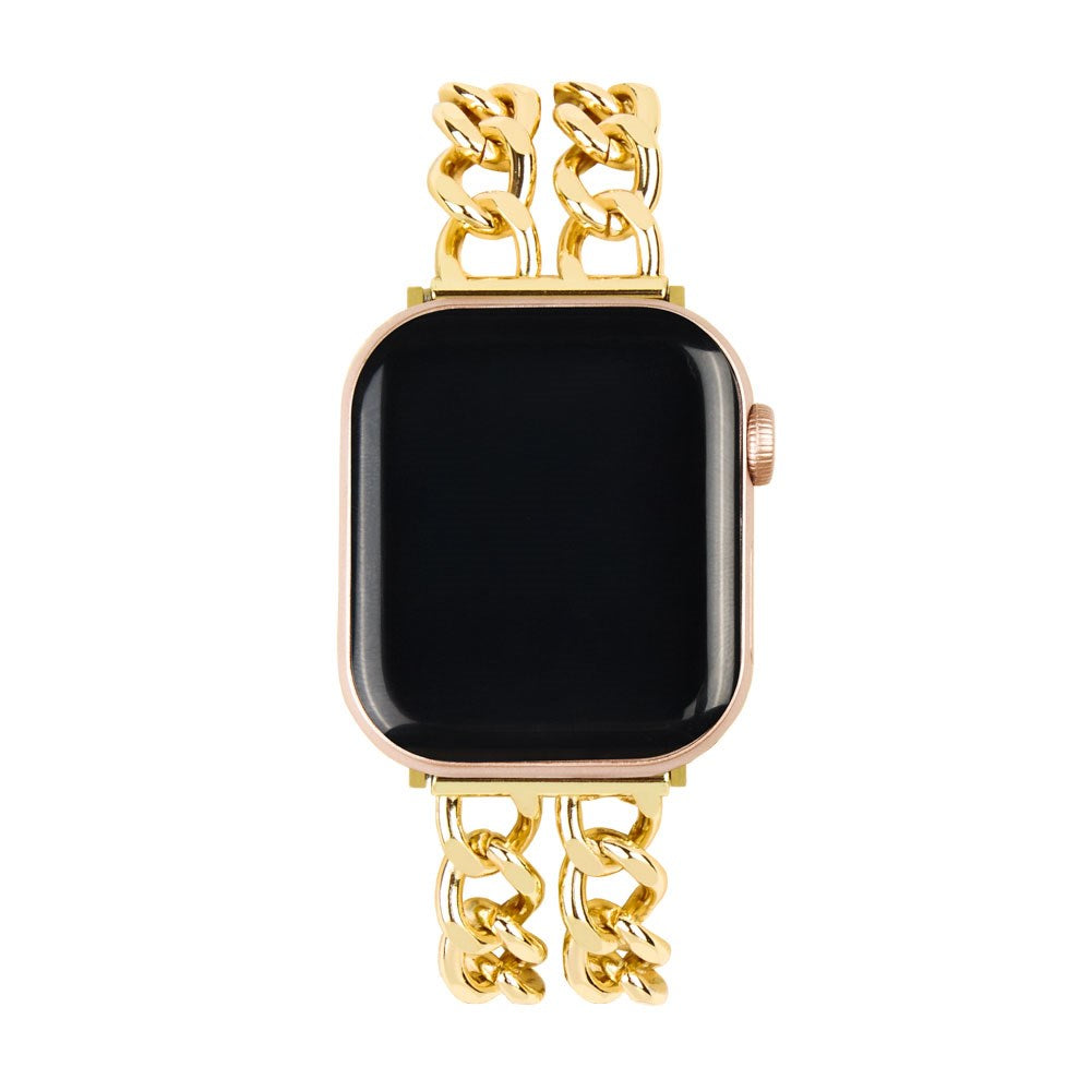 Apple Watch (42/44/SE/45/46/49mm) iDeal of Sweden Metall Klokkerem - Chain Gold