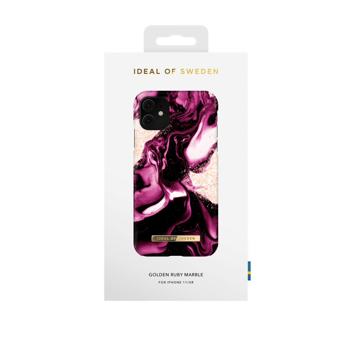 iDeal Of Sweden iPhone 11 Fashion Deksel Golden Ruby Marble