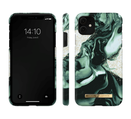 iDeal Of Sweden iPhone 11 Fashion Deksel Golden Olive Marble