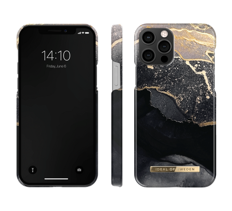 iDeal Of Sweden iPhone 12 / 12 Pro Fashion Deksel Golden Twilight Marble