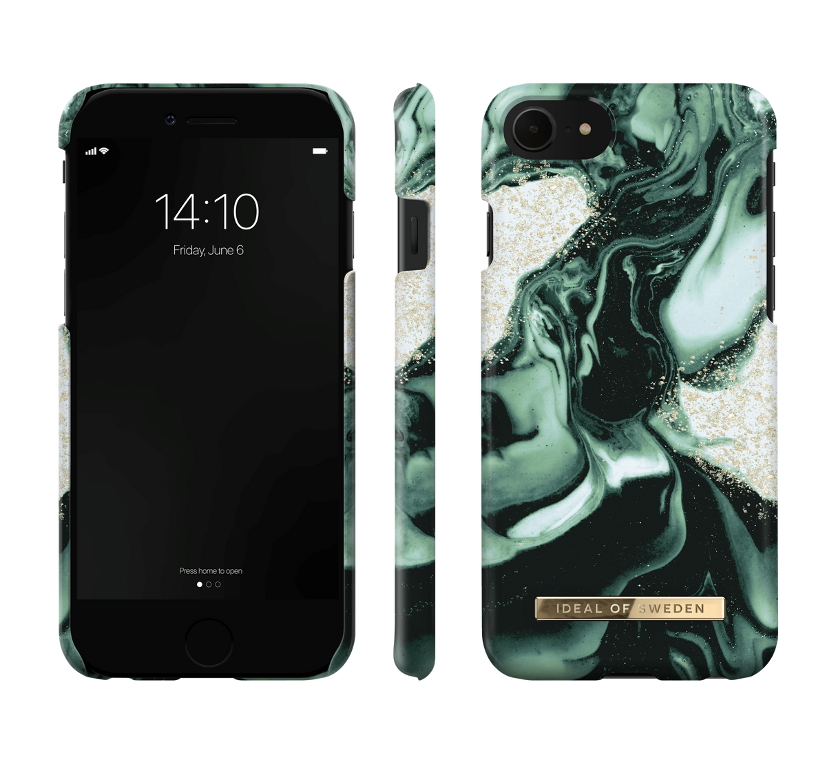 iDeal Of Sweden iPhone SE (2022 / 2020) / 8 / 7 Fashion Deksel Golden Olive Marble