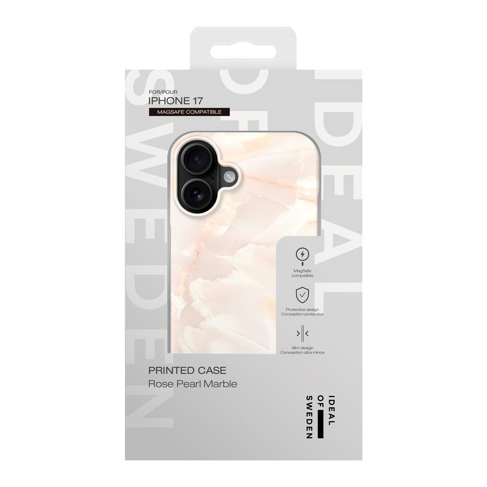 iDeal Of Sweden iPhone 17 Fashion Deksel - MagSafe Kompatibel - Rose Pearl Marble