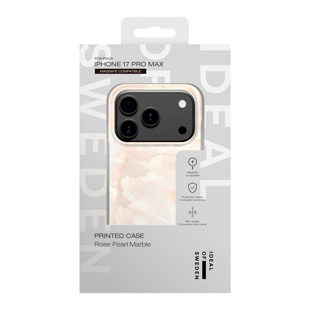 iDeal Of Sweden iPhone 17 Pro Max Fashion Deksel - MagSafe Kompatibel - Rose Pearl Marble