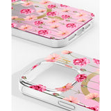 iPhone 15 Pro iDeal Of Sweden Mirror Deksel - MagSafe Kompatibel - Rose Blush Floral