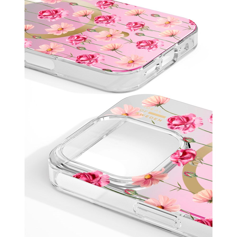 iPhone 16 iDeal Of Sweden Mirror Deksel - MagSafe Kompatibel - Rose Blush Floral