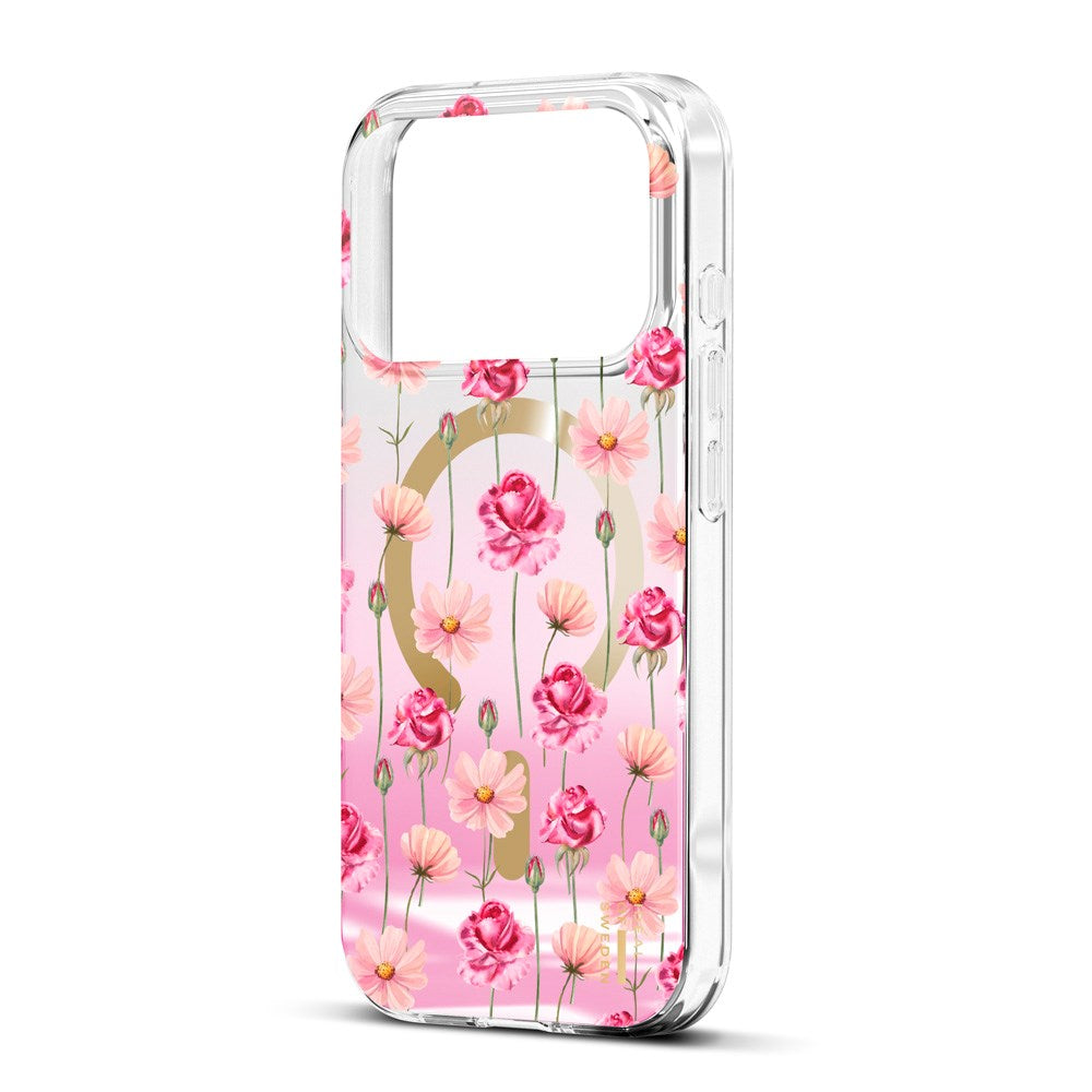 iPhone 17 Pro Max iDeal Of Sweden Mirror Deksel - MagSafe Kompatibel - Rose Blush Floral