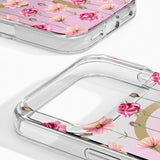 iPhone 18 Pro / 17 Pro iDeal Of Sweden Mirror Deksel - MagSafe Kompatibel - Rose Blush Floral