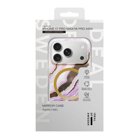 iPhone 18 Pro Max / 17 Pro Max iDeal Of Sweden Mirror Deksel - MagSafe Kompatibel - Agate Halo