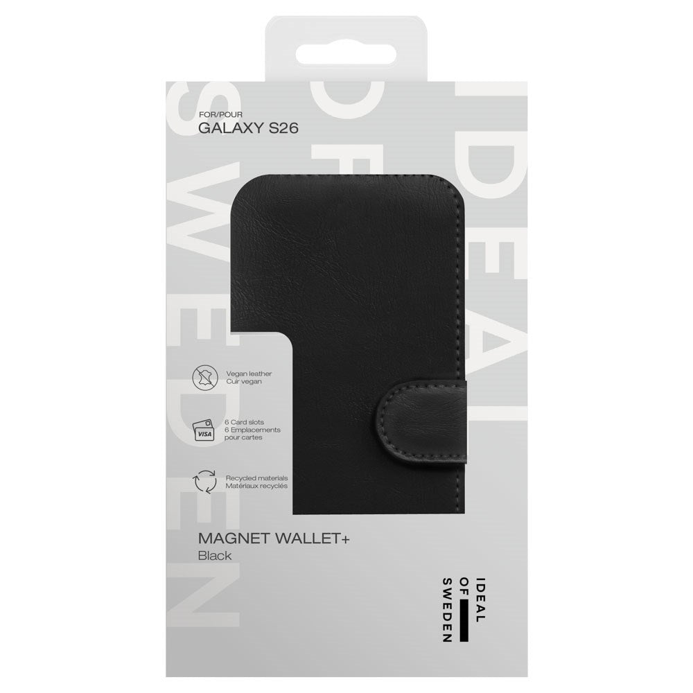Samsung Galaxy S26 iDeal Of Sweden Magnet Wallet+ Deksel - Svart