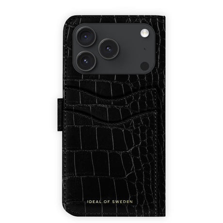 iPhone 18 Pro / 17 Pro iDeal Of Sweden Magnet Wallet+ Deksel - MagSafe Kompatibel - Black Croco