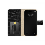 iPhone 18 Pro / 17 Pro iDeal Of Sweden Magnet Wallet+ Deksel - MagSafe Kompatibel - Black Croco