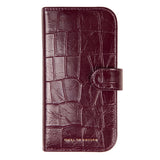 iPhone 18 Pro / 17 Pro iDeal Of Sweden Magnet Wallet+ Deksel - MagSafe Kompatibel - Fine Wine Croco