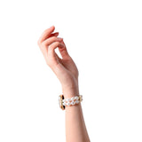 Apple Watch (38/40/SE/41/42mm) iDeal of Sweden Resin Klokkerem - Classy White Pearl