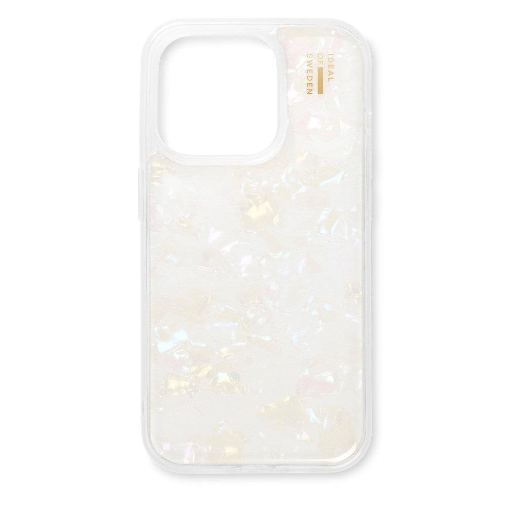 iDeal Of Sweden iPhone 15 Pearlized Deksel - White