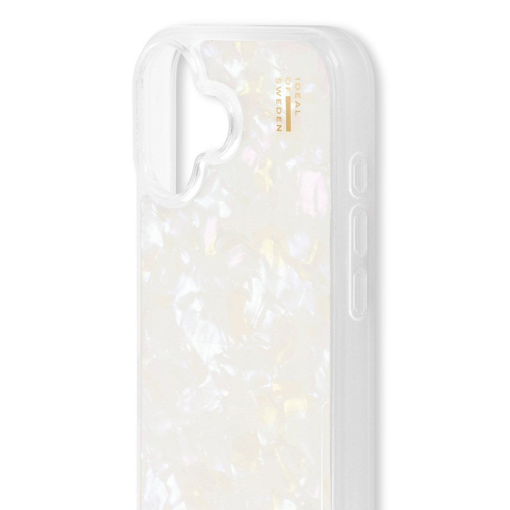 iDeal Of Sweden iPhone 16 Pearlized Deksel - White