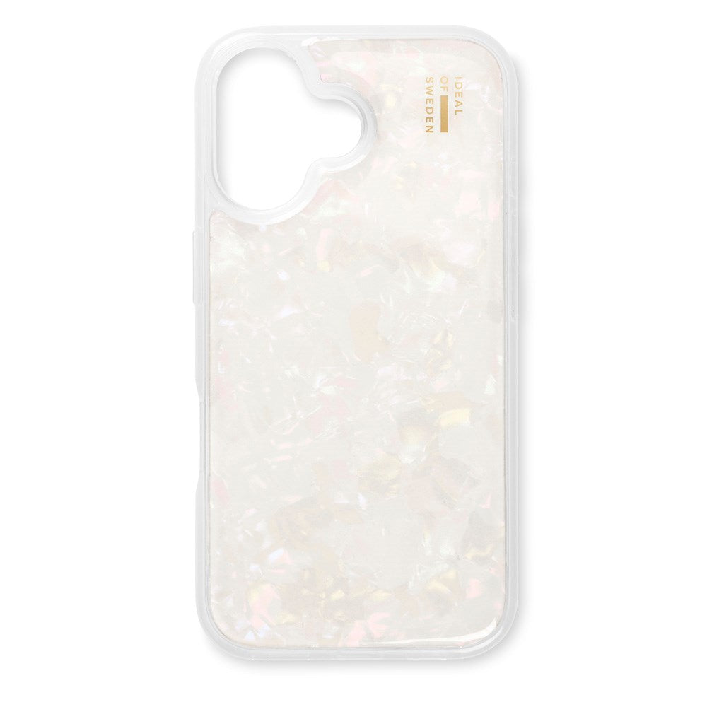 iDeal Of Sweden iPhone 16 Pearlized Deksel - White