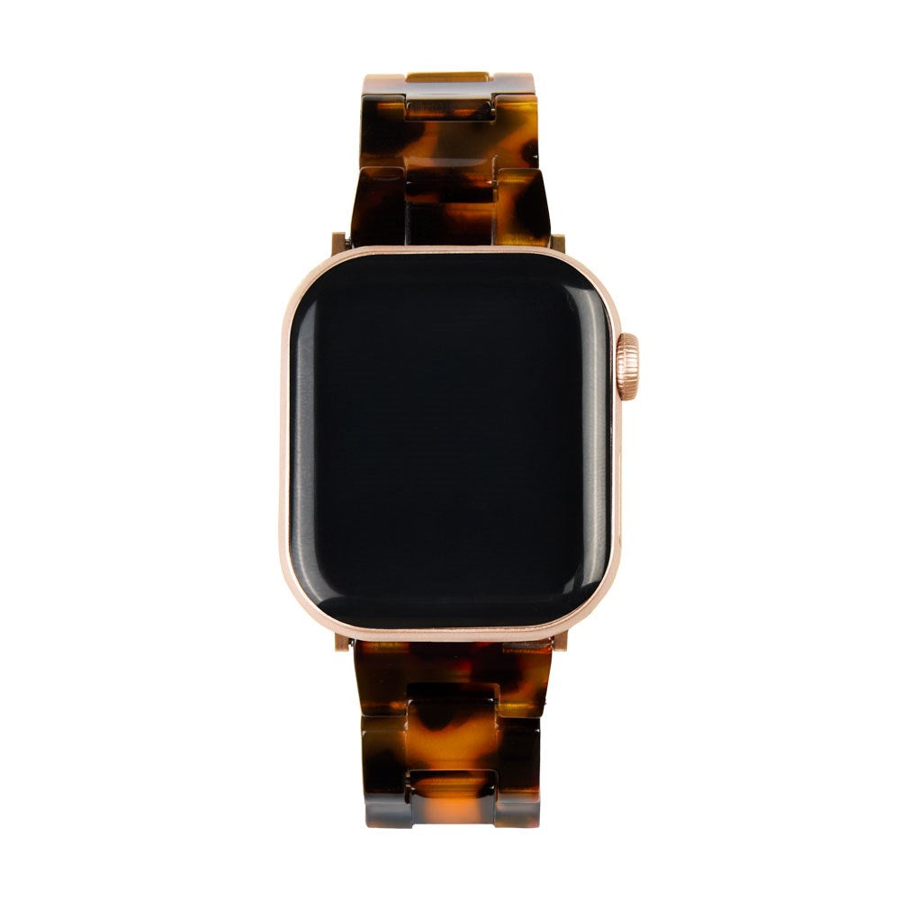 Apple Watch (38/40/SE/41/42mm) iDeal of Sweden Resin Klokkerem - Tortoise