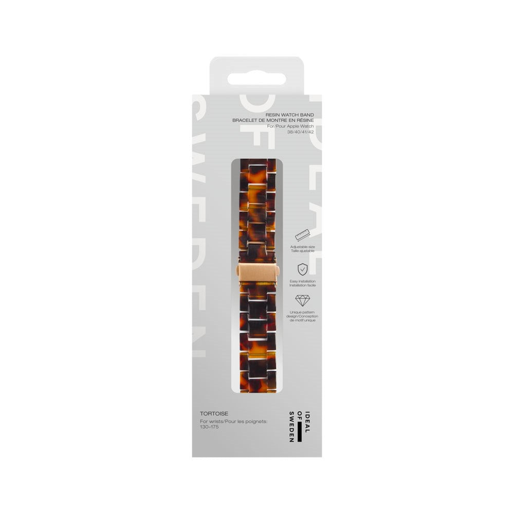 Apple Watch (38/40/SE/41/42mm) iDeal of Sweden Resin Klokkerem - Tortoise