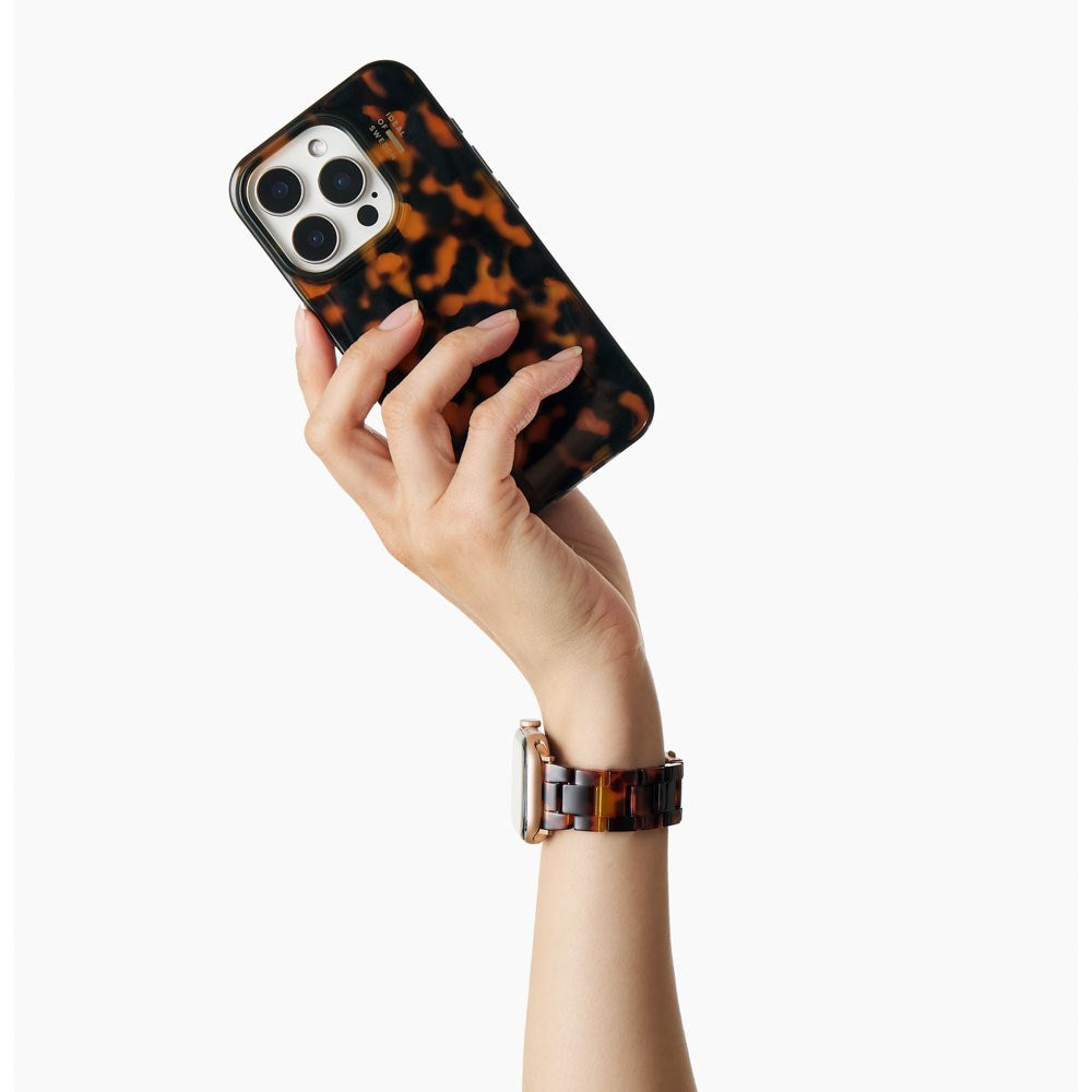 Apple Watch (38/40/SE/41/42mm) iDeal of Sweden Resin Klokkerem - Tortoise