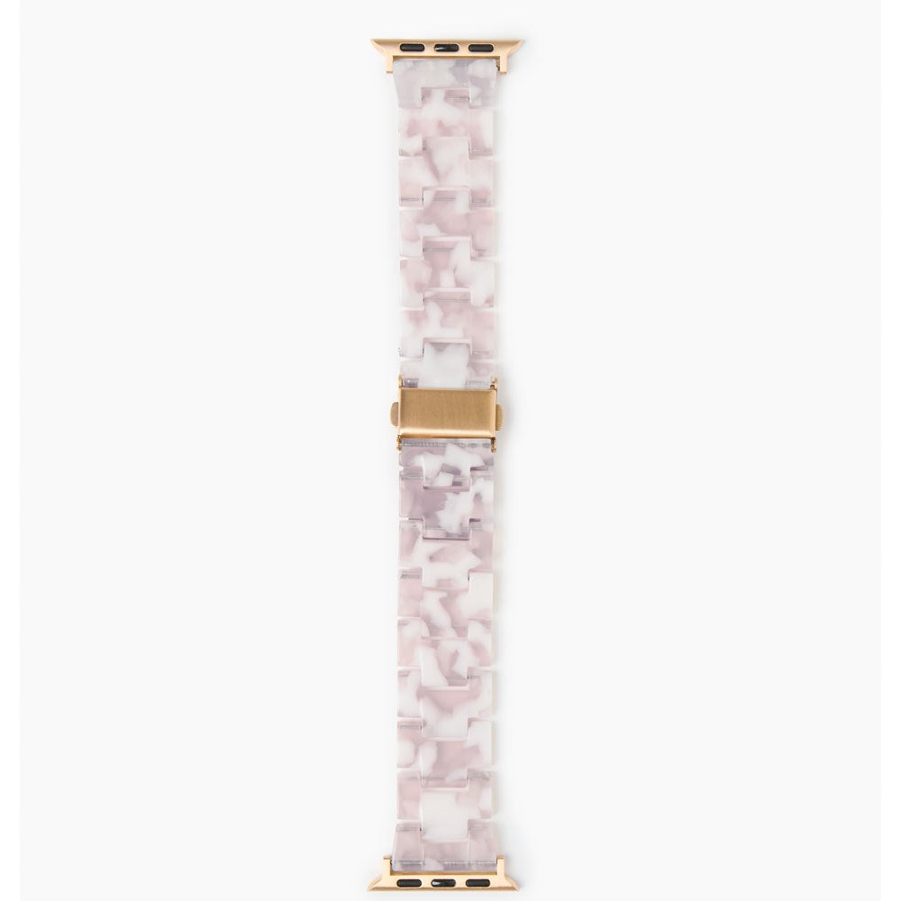 Apple Watch (38/40/SE/41/42mm) iDeal of Sweden Resin Klokkerem - Pink Pearl