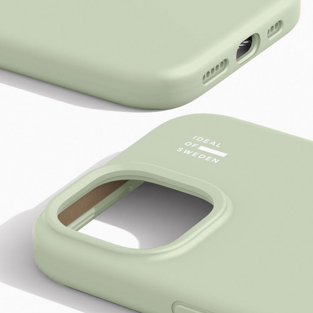 iPhone 17e / 16e / 15 / 14 / 13 iDeal Of Sweden Silicone Deksel - Sage Green