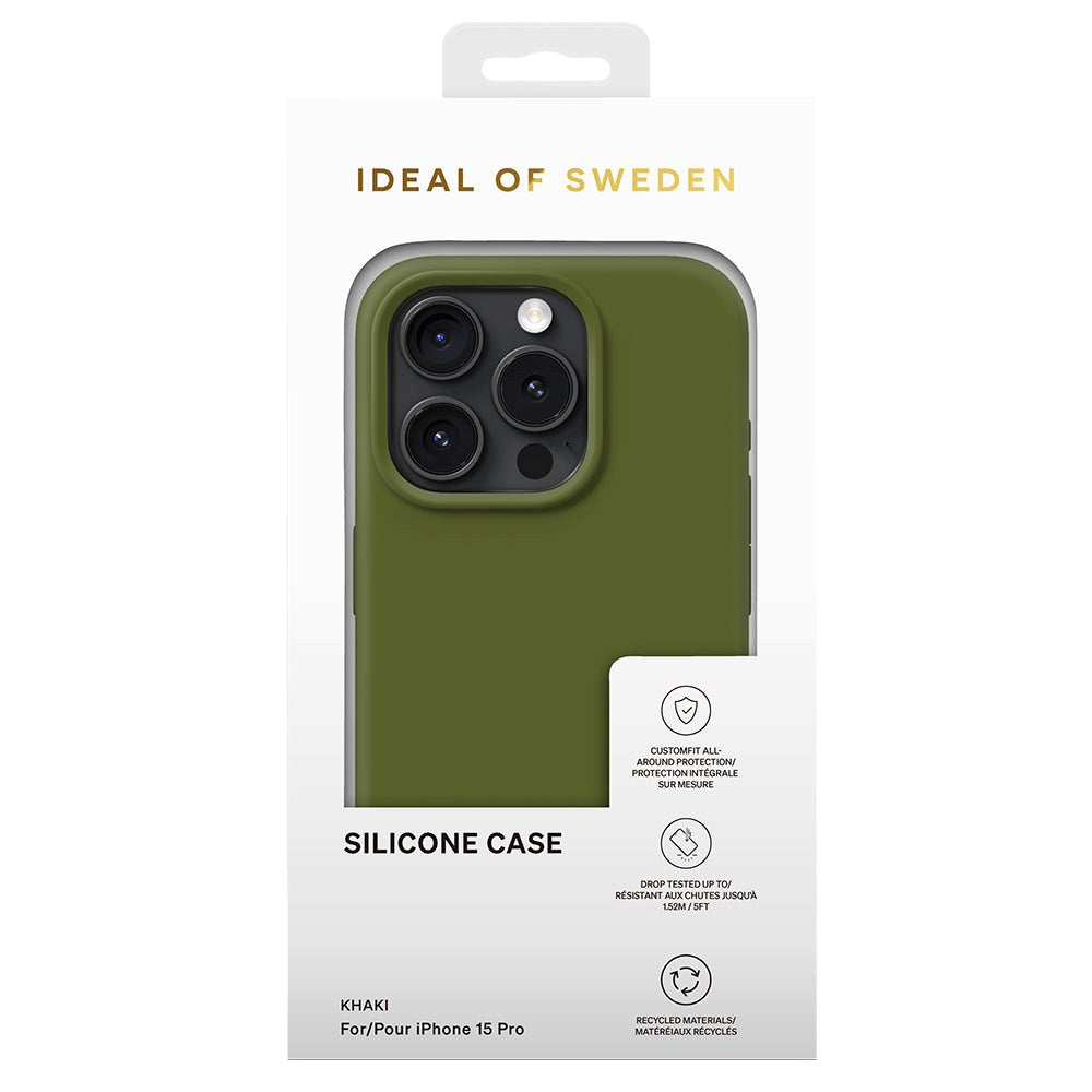 iDeal Of Sweden iPhone 15 Pro Silikon Deksel - Khaki